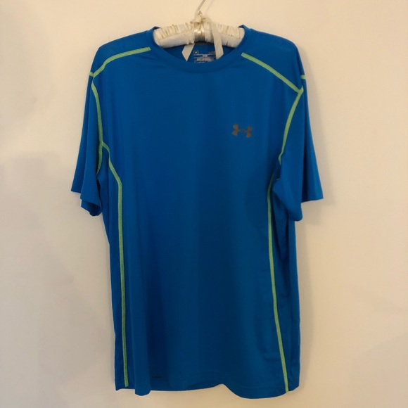 Under Armour Other - Under Armour Blue Fitted Heat Gear Short Sleeve Tshirt